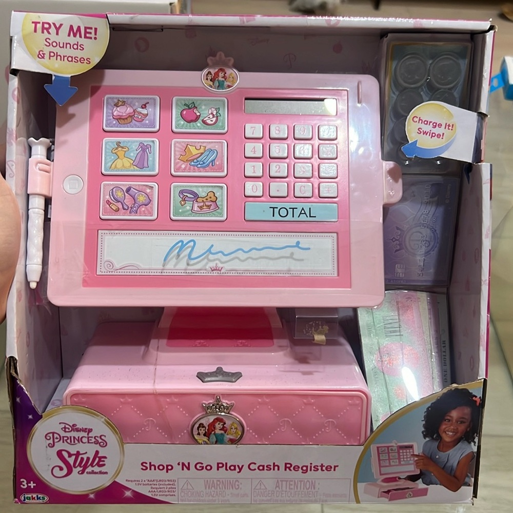 Disney princess play cash register